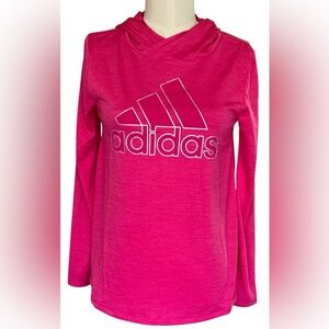 Adidas girls Magenta Lightweight Hoodie XL(16)